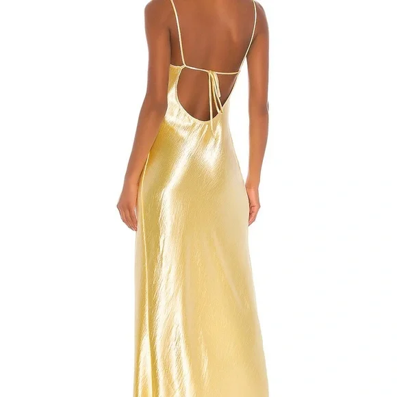 Resa River slip dress in butter yellow (NWT) - Picture 2 of 4